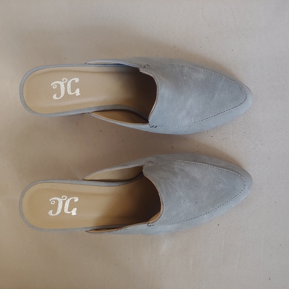 JC brand Gray Suede Mules - Picture 4 of 6